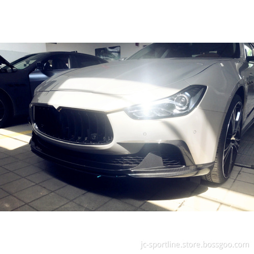 Carbon Fiber Front Lip Spoiler for Maserati Ghibli S Q4 Sedan 2014-2016